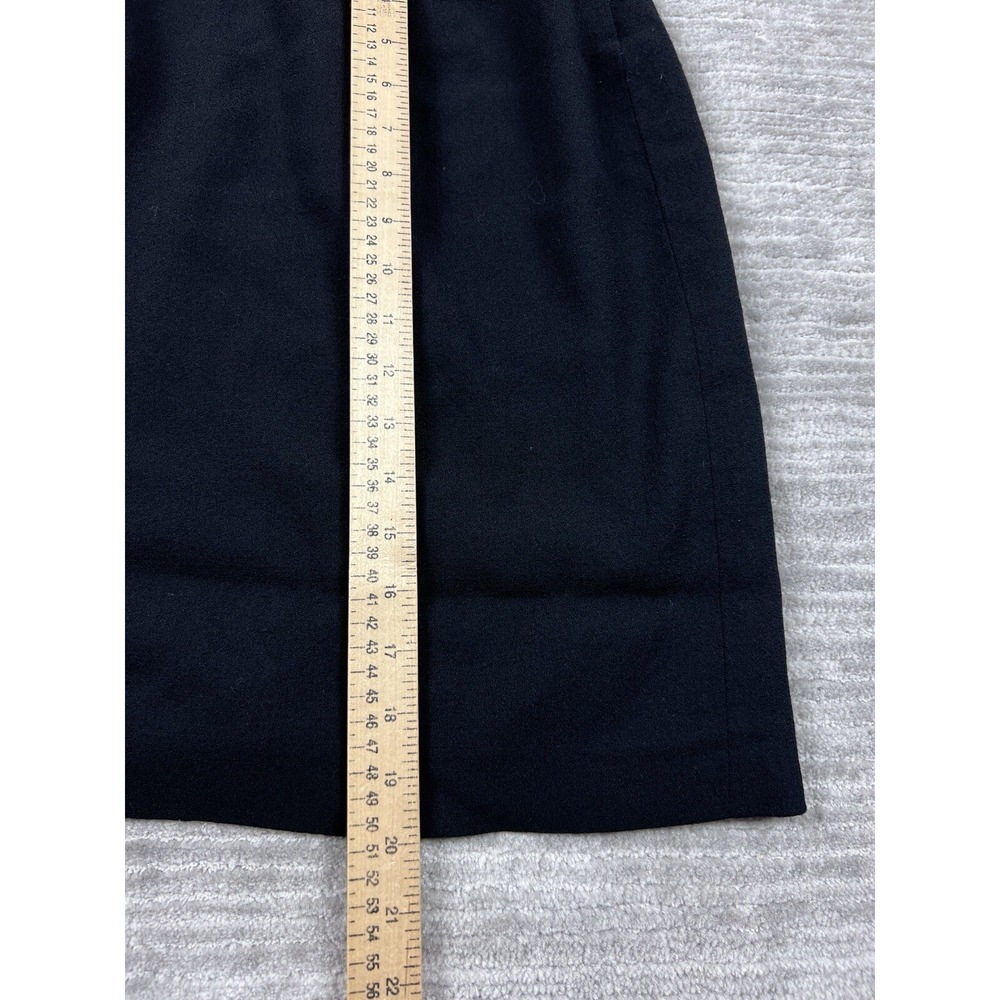 Vintage Liz Claiborne Collections Skirt Womens 10 Black Wool Lined Casual - Picture 6 of 10